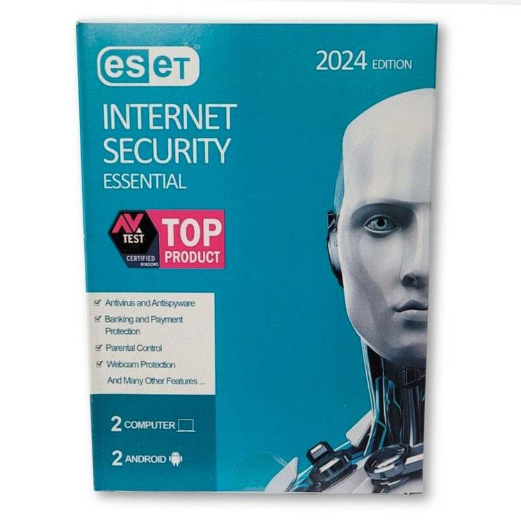 آنتی ویروس نود 32 نسخه 2024 چهار کاربره (کامپیوتر و اندروید) بدون دیسک - Internet Security Essential 2024