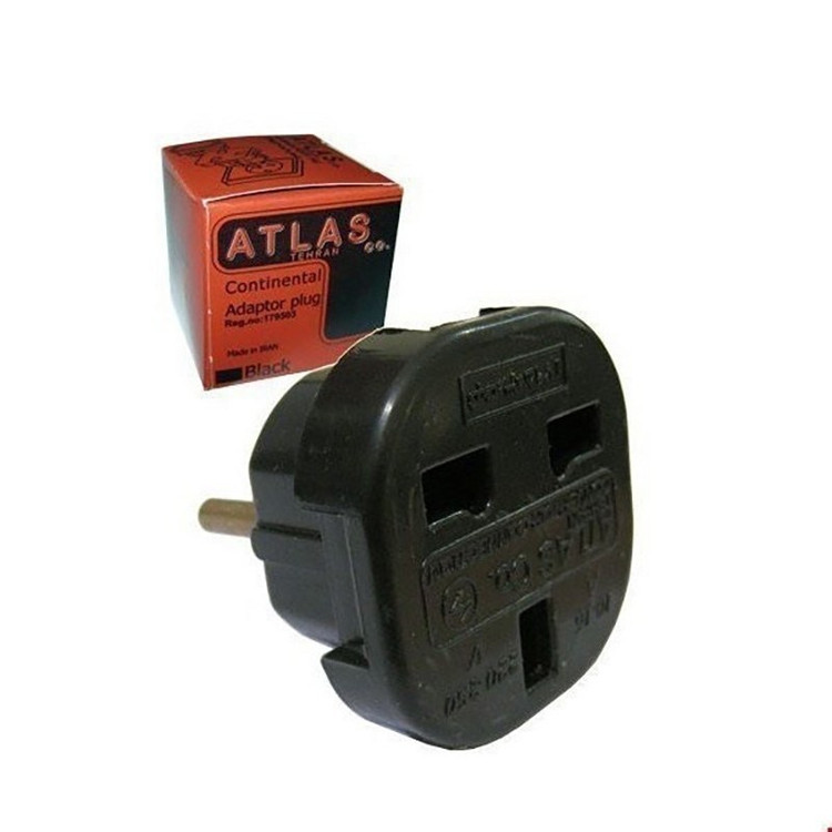 تبدیل دوشاخه برق 3 به 2 اطلس کیفیت عالی - Convert 3 to 2 electricity Atlas