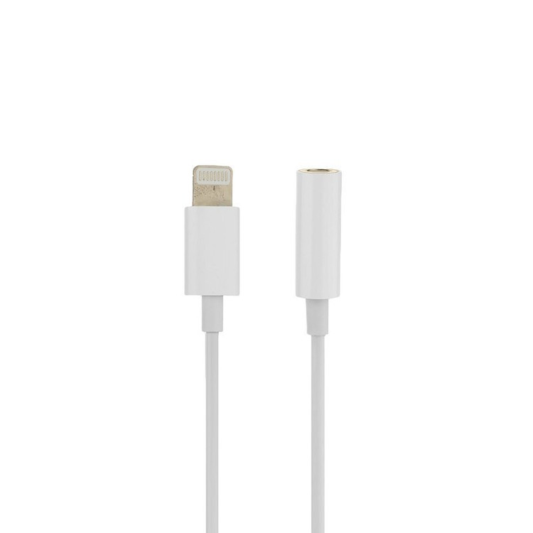 تبدیل لایتنینگ (آیفون) به به جک 3.5 میلیمتری (هندرفری- ائوکس) - Lighting 8 Pin Connector to 3.5 MM Headphone Jack