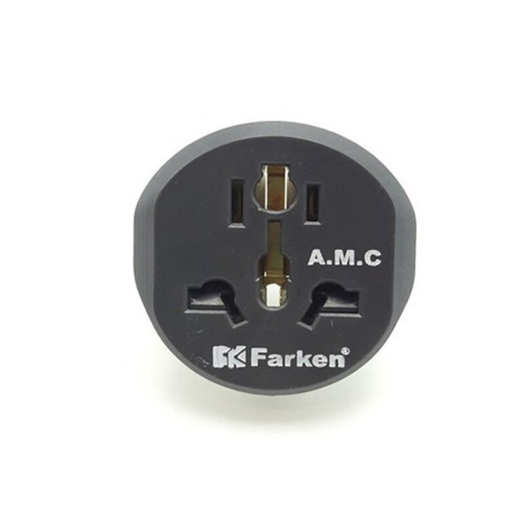 تبدیل دوشاخه برق 3 به 2 فارکن مدل ای ام سی - Convert 3 to 2 electricity Atlas