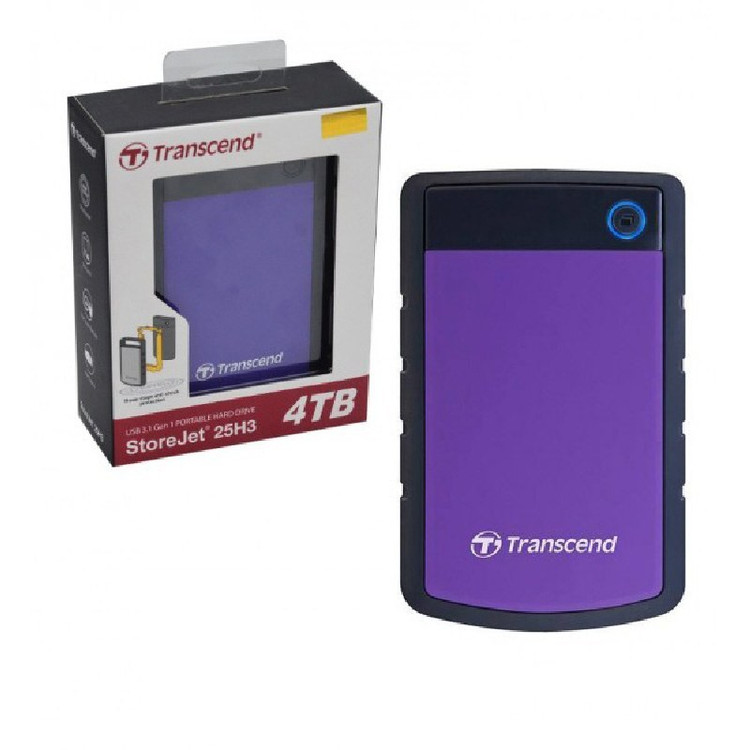 هارد دیسک اکسترنال ترنسند مدل StoreJet 25H3 ظرفیت 4 ترابایت ا Transcend StoreJet 25H3 Portable Hard Drive - 4TB