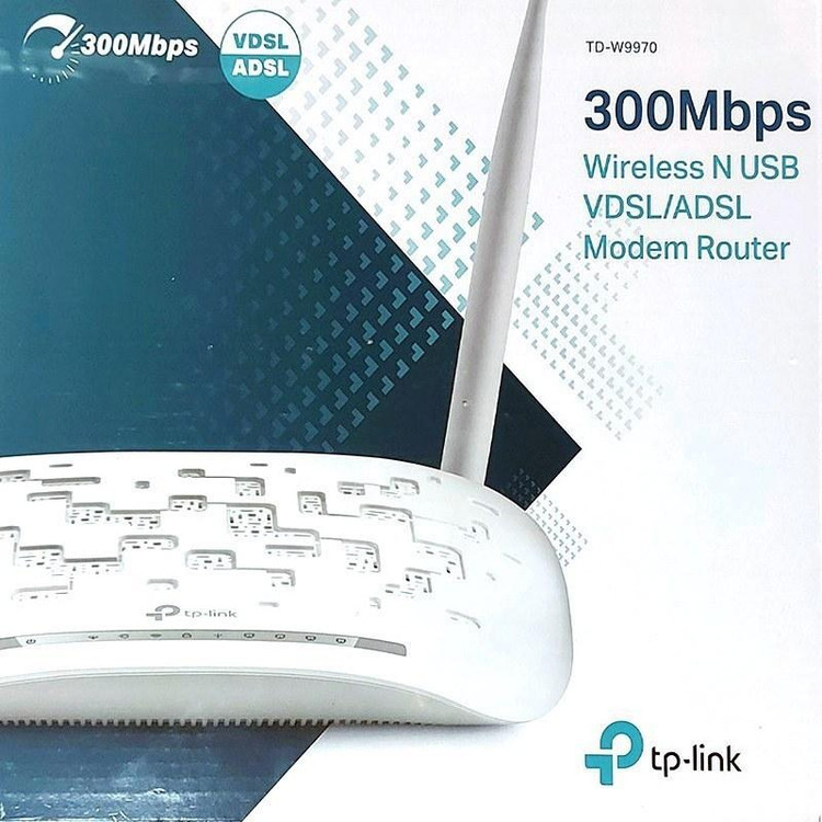 مودم روتر VDSL و ADSL سرعت 300Mbps تی پی لینک مدل TD W9970