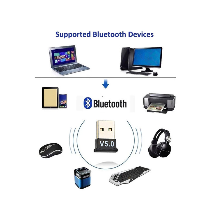 دانگل بلوتوث مدل بی تی نسخه 5.0 - Bluetooth Dongle BT-V5.0