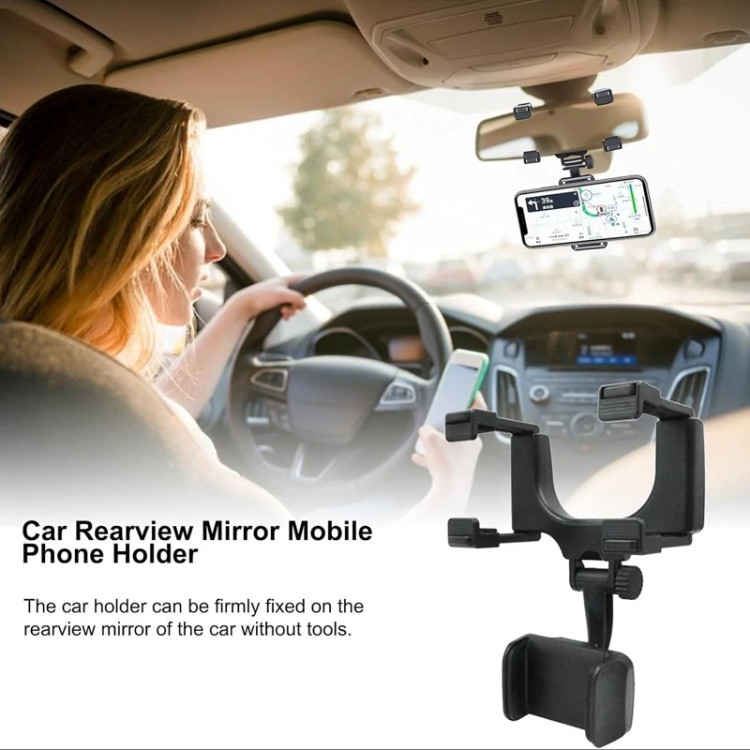 هولدر موبایل پشت آینه ای یونیورسال کار - Universal Car Rear View Mirror Mount