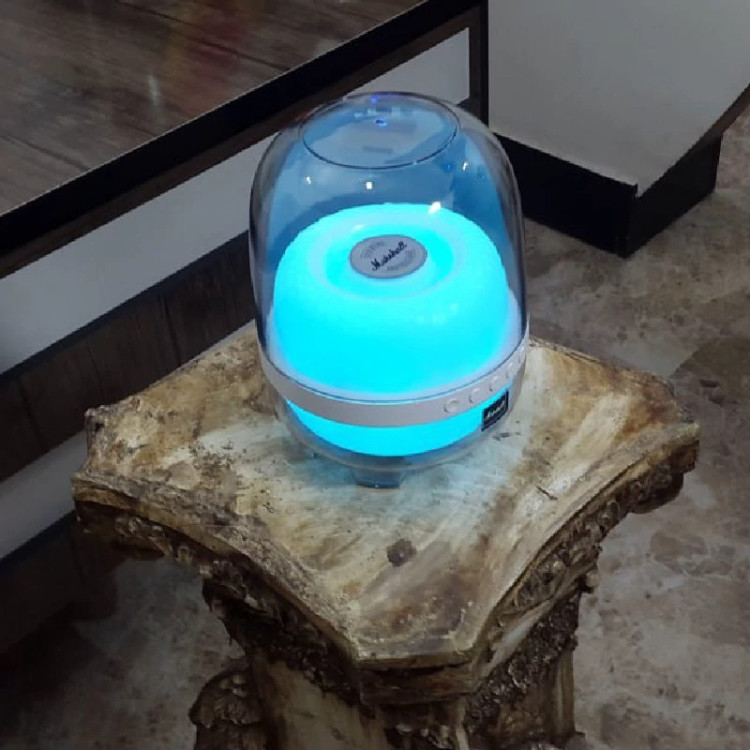 اسپیکر قصر شیشه ای سایز بزرگ مارشال مدل CRYSTAL 280T -* سفید