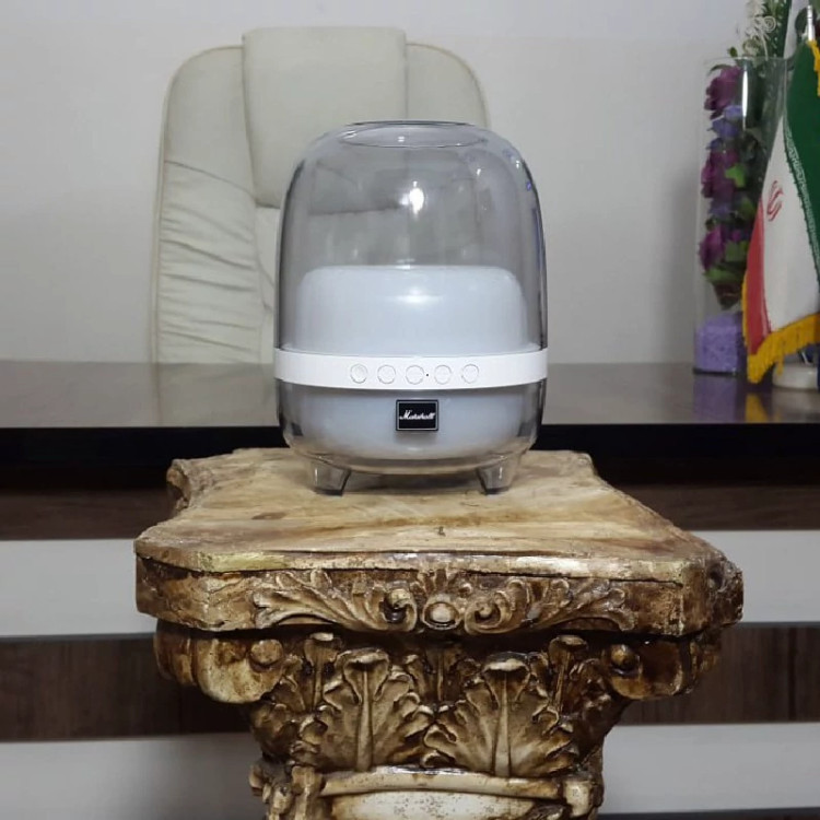 اسپیکر قصر شیشه ای سایز بزرگ مارشال مدل CRYSTAL 280T -* سفید