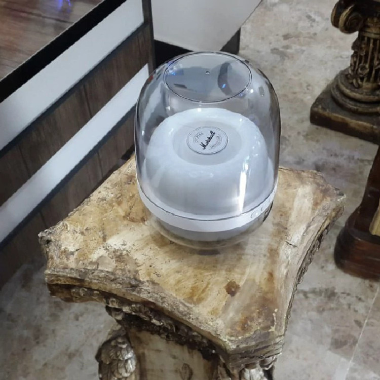 اسپیکر قصر شیشه ای سایز بزرگ مارشال مدل CRYSTAL 280T -* سفید