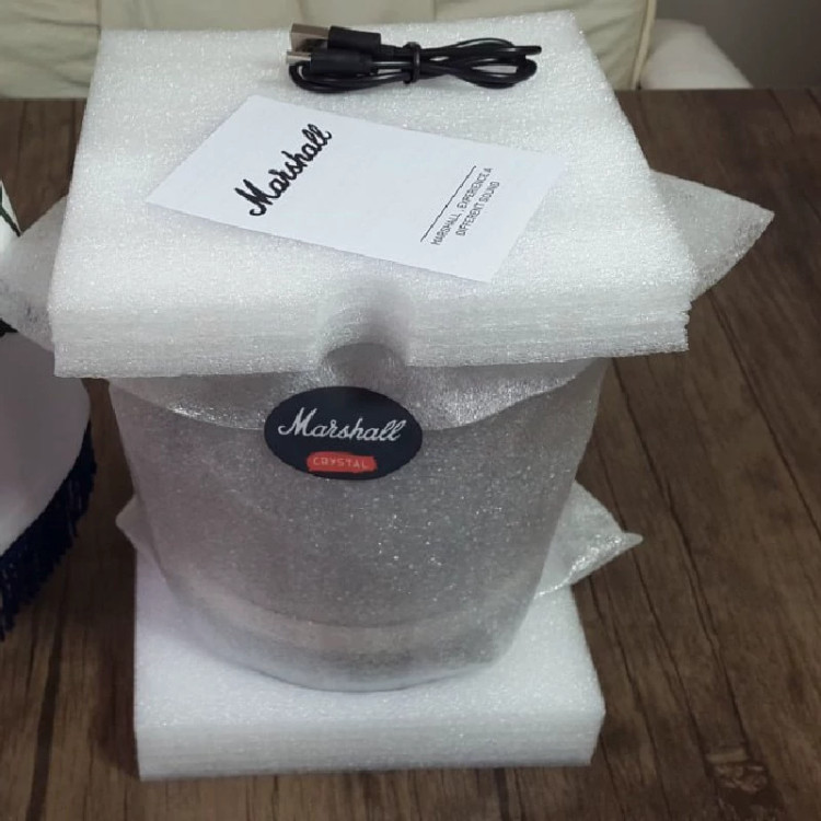 اسپیکر قصر شیشه ای سایز بزرگ مارشال مدل CRYSTAL 280T -* سفید