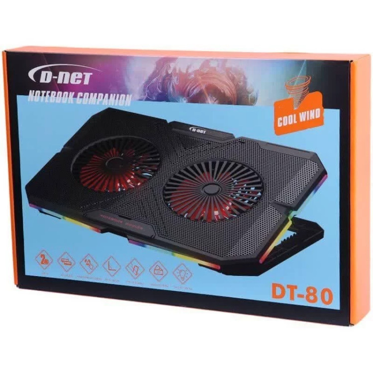 فن لپتاپ 2 فن D-NET مدل DT-80