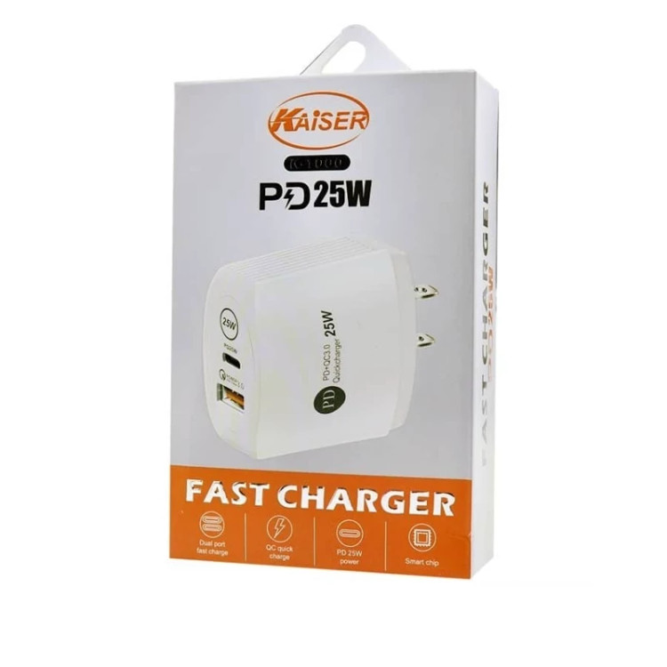 کلگی شارژر 25 وات 2 پورت کایزر مدل K-1000