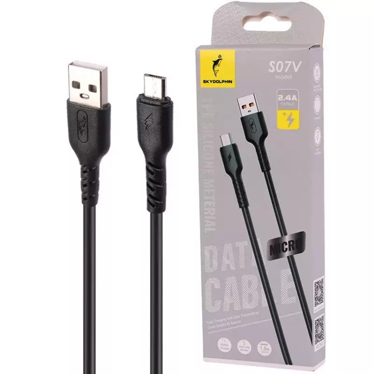 کابل شارژر فست Micro USB شارژ 2.4 آمپر Sky Dolphin