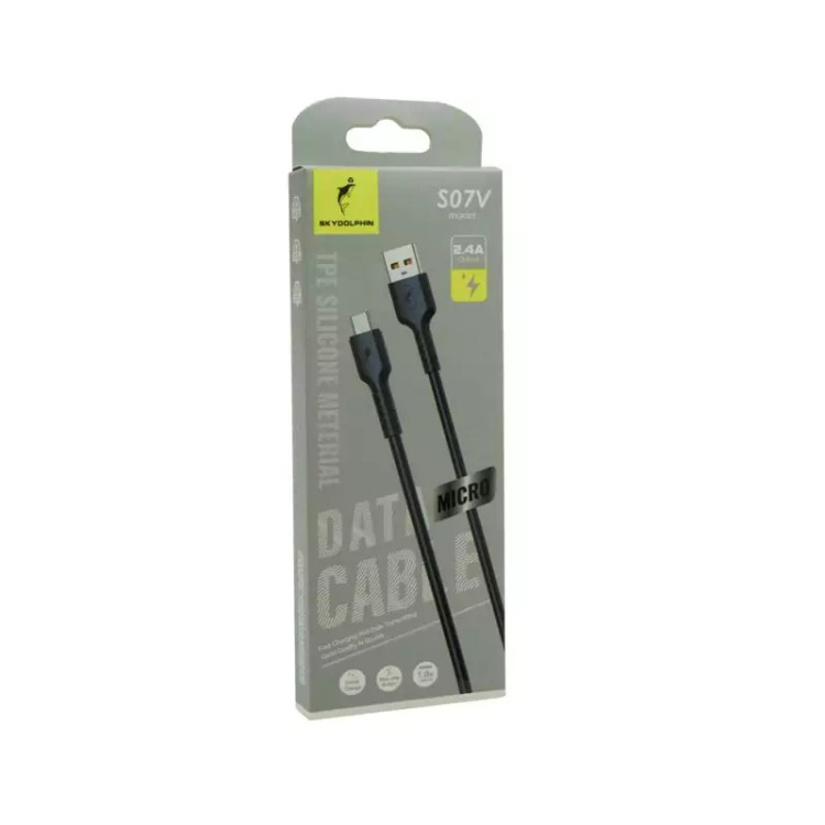 کابل شارژر فست Micro USB شارژ 2.4 آمپر Sky Dolphin