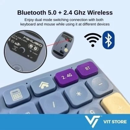 کیبورد و موس بیسیم میکاسو مدل KB-C023