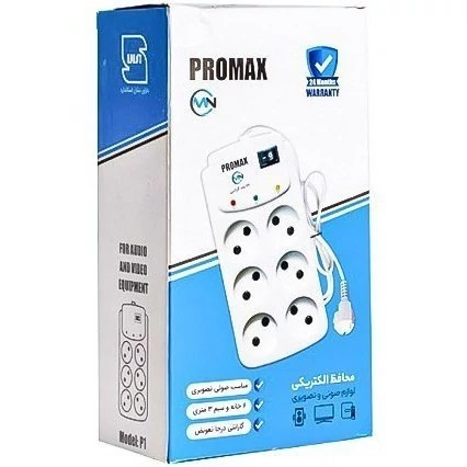 محافظ برق 6 خانه پرومکس با کابل 3M