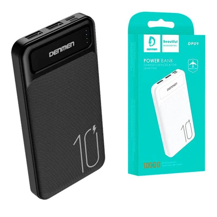 پاوربانک 10000mAh دنمن مدل DP09 (درجه یک)