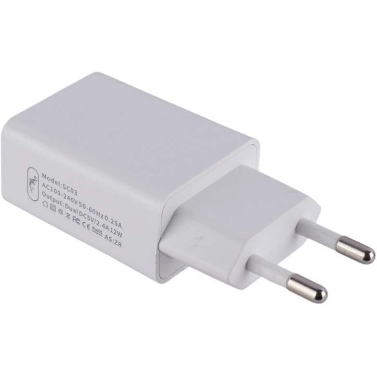 کلگی شارژر 2.4 آمپر دو پورت SKYDOLPHIN SC03