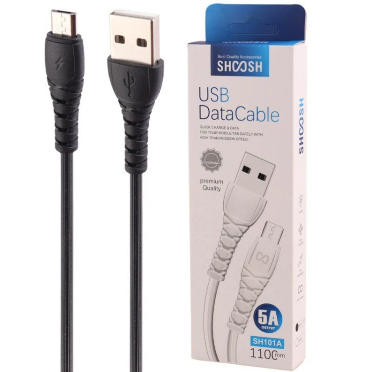 کابل شارژر فست Micro USB شارژ 5 آمپر برند شوش