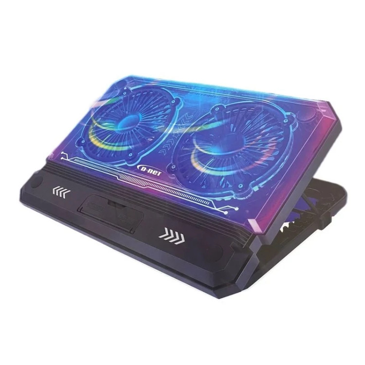 کول پد شیشه ای لپتاپ 2 فن D-NET مدل DT-50