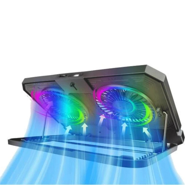 کول پد شیشه ای لپتاپ 2 فن D-NET مدل DT-50