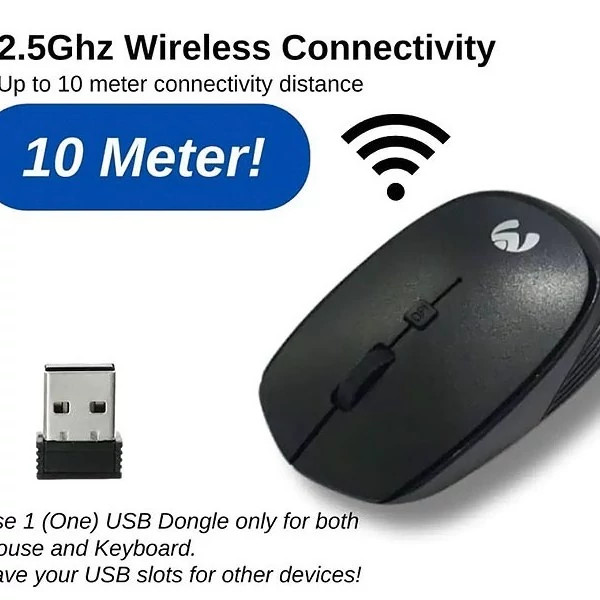 کیبورد و موس بیسیم میکاسو مدل KB-C026