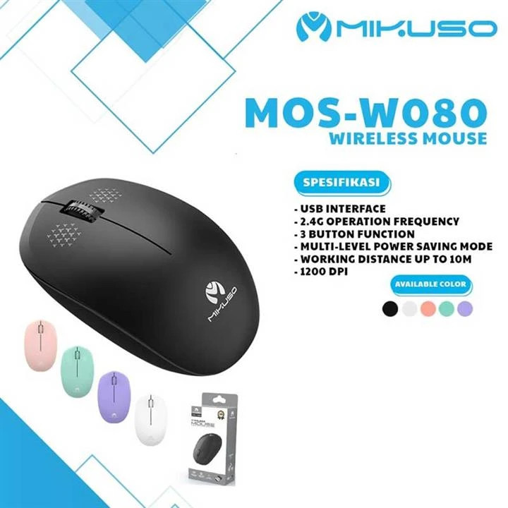 ماوس بیسیم میکاسو مدل MOS-W080